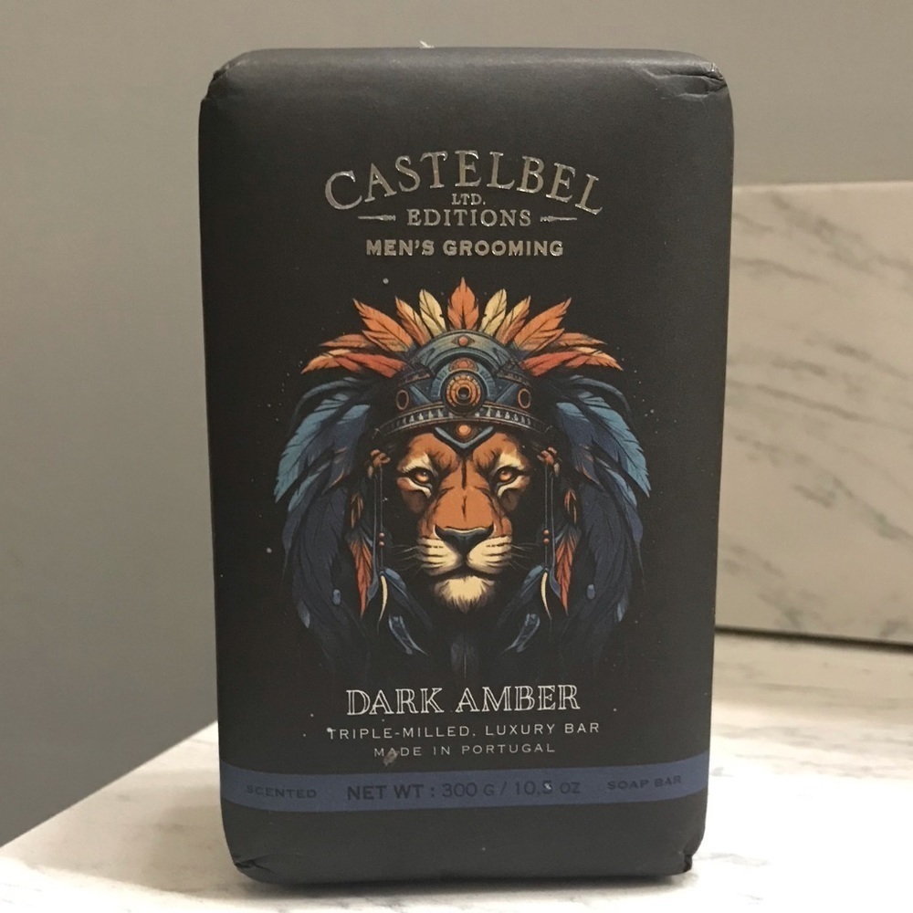 Castelbel Ltd Editions Men’s Grooming Dark Amber Luxury Bar.